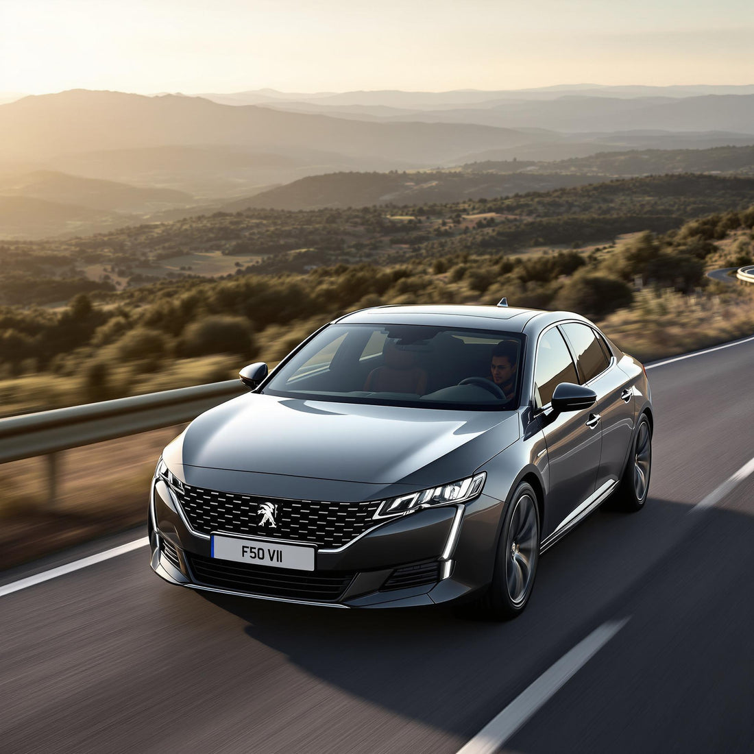 Peugeot 508 II Essence 1.6 PureTech sur route pittoresque