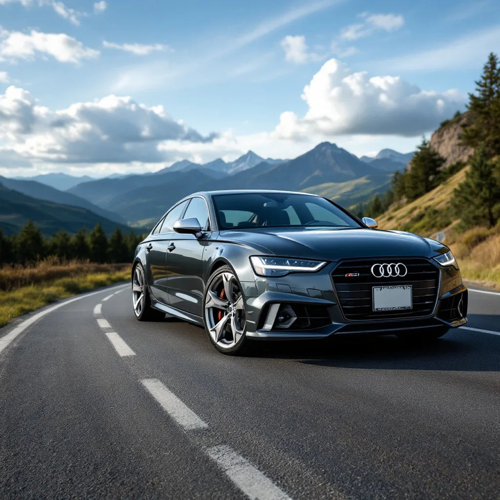 Audi A6 C8 Diesel on scenic road