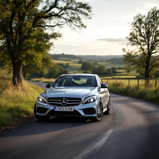 Mercedes Classe C W203 Diesel C220 CDI garée sur une route