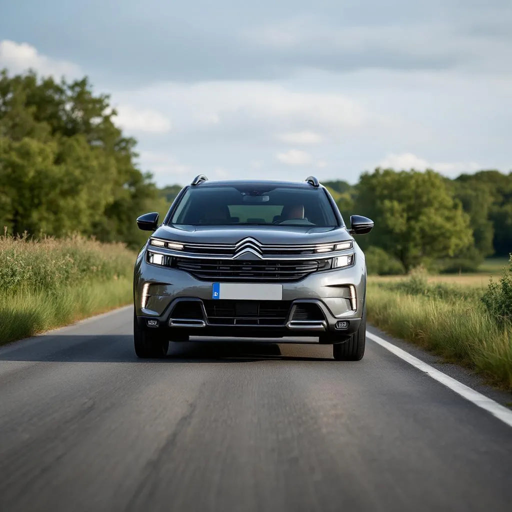 Vue avant d'une Citroën C5 Aircross grise