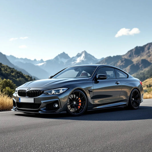 BMW Série 4 Coupé F32 Diesel 420d on a scenic road