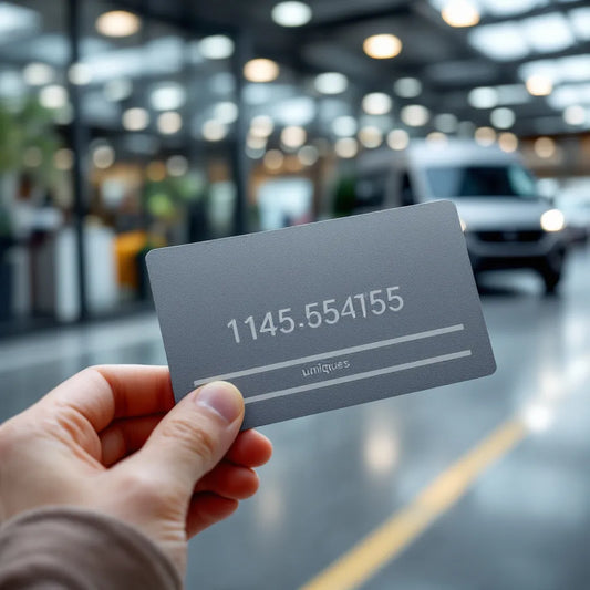 Main tenant une carte grise montrant le numéro de formule carte grise pour identification véhicule