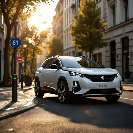 Peugeot 3008 électrique Dual Motor garée en ville