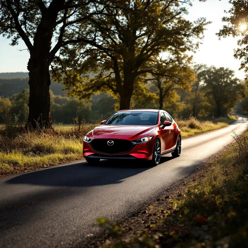 Mazda3 BP Essence Skyactiv-X 180 garée