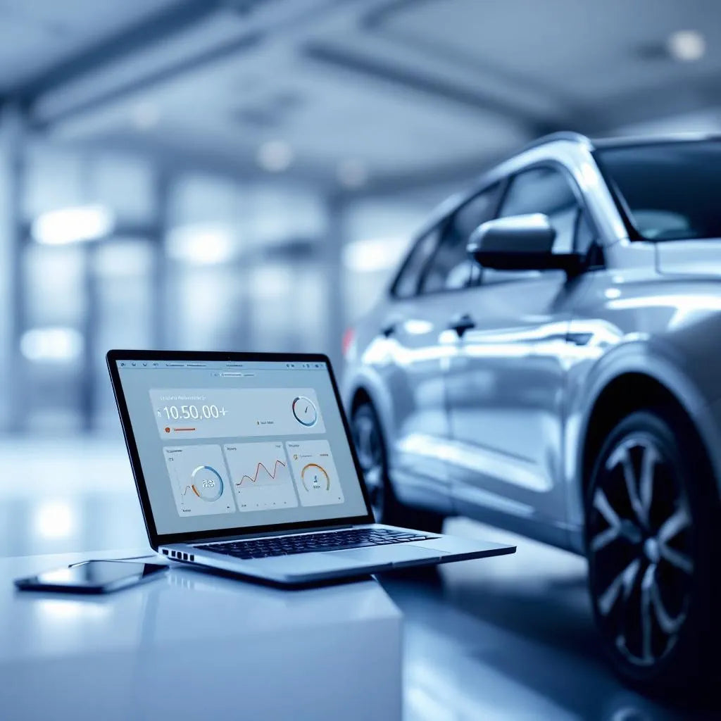 verification kilometrage véhicule gratuit avec un ordinateur et une voiture d'occasion
