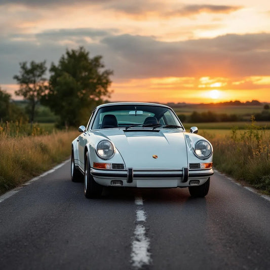 Porsche 911 Spirit 70 sur route de campagne
