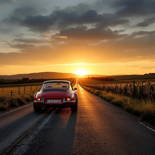 Porsche 911 Spirit 70 garée sur route française