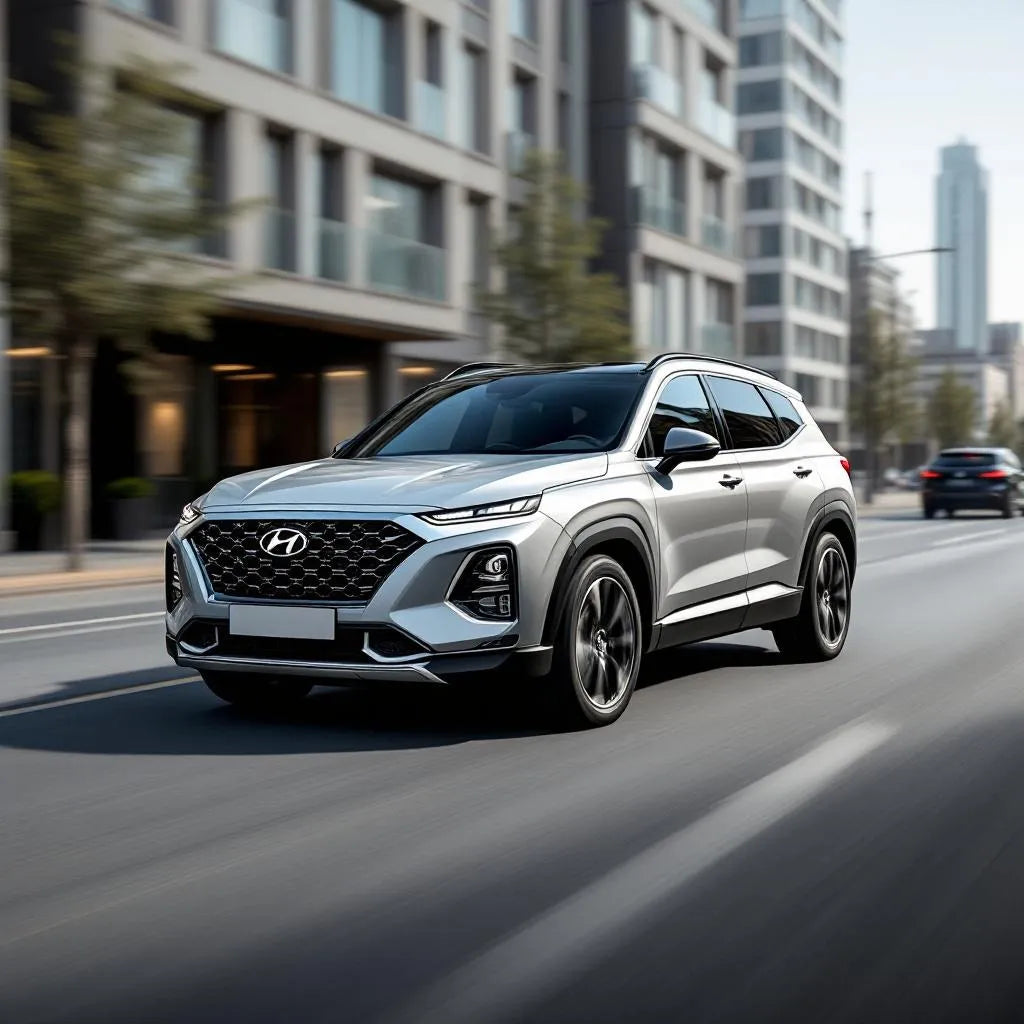 Hyundai Santa Fe Diesel en action