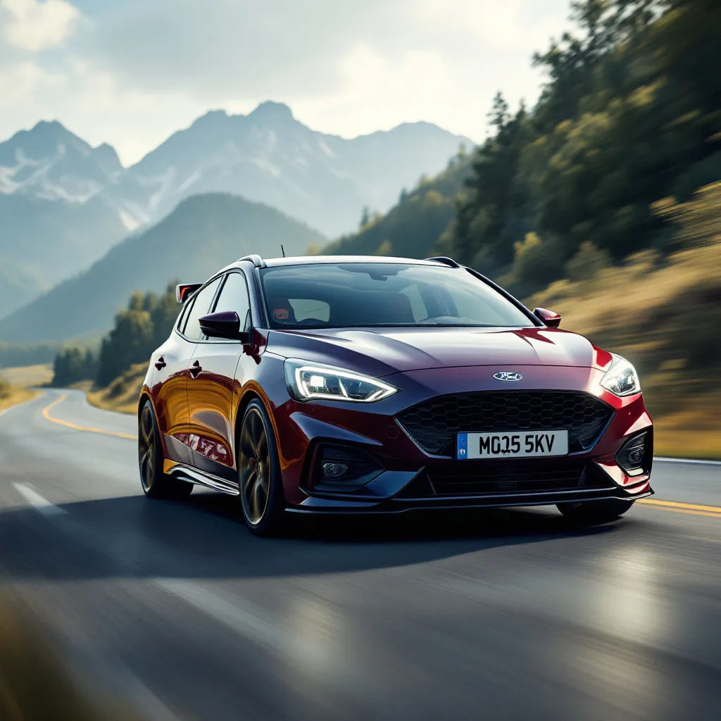 Ford Focus IV on a scenic road