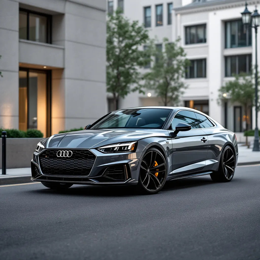 Audi A5 Coupé 8T in a city background