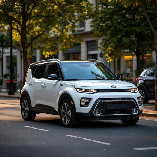 Kia Soul I Diesel 1.6 CRDi 128 garée en ville