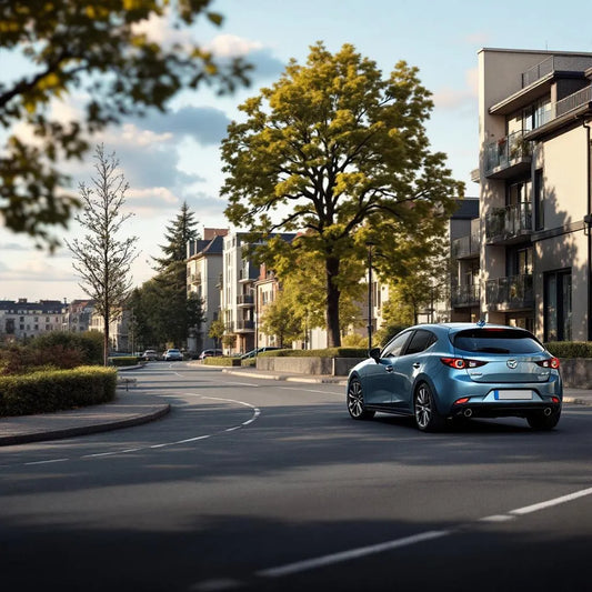Mazda3 Diesel 2.2 150 garée en ville