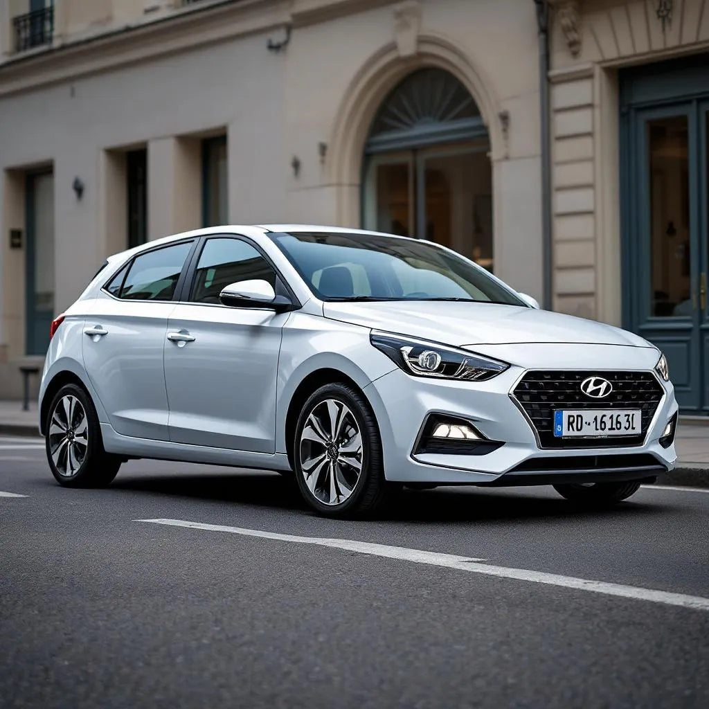 Profil de la Hyundai i20 Diesel en environnement urbain