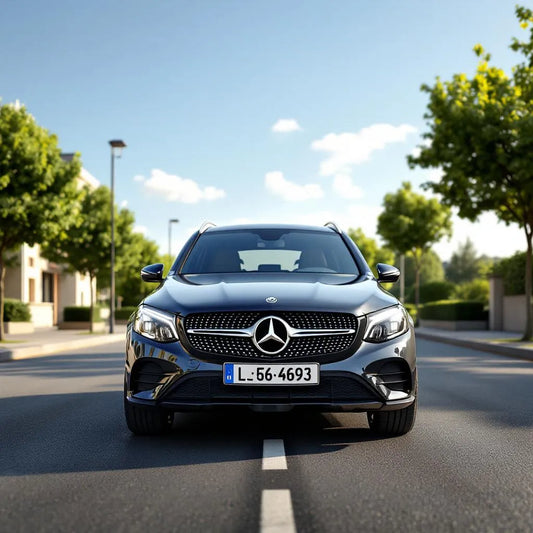 Mercedes GLC 250d Diesel X253 garé devant un immeuble urbain