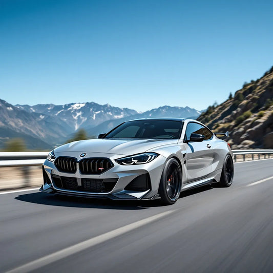 BMW Série 2 Coupé on a mountain road