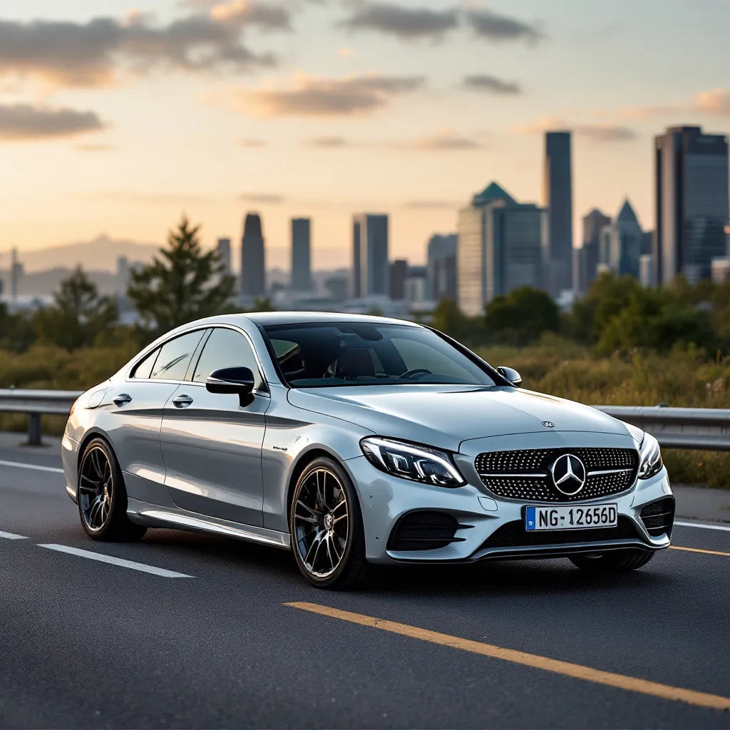 Mercedes-Benz Classe C W205 C220d sur la route