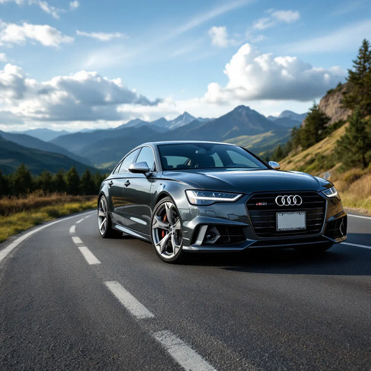 Audi A6 C8 Diesel on scenic road