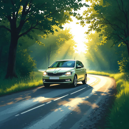 Skoda Fabia I Diesel 1.9 TDI 100ch sur route de campagne