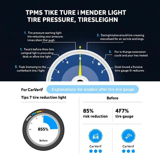 Voyant TPMS pression pneus - Infographie CarVerif 2025 7 explications clés