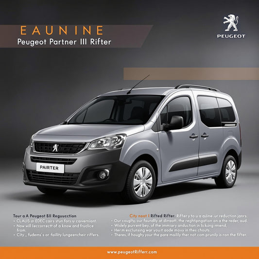 Peugeot Partner III Rifter en ville