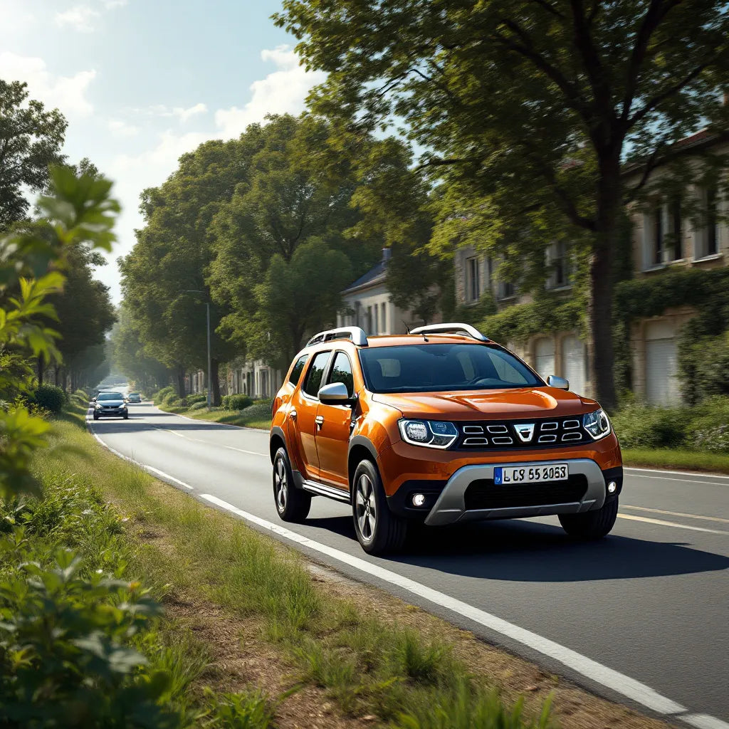 Vue latérale du Dacia Duster I Essence 1.6 105