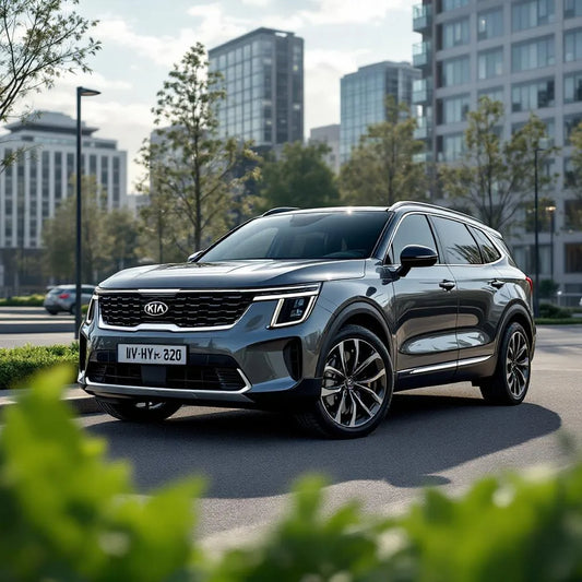 Kia Sorento IV Hybride 230 garé en ville
