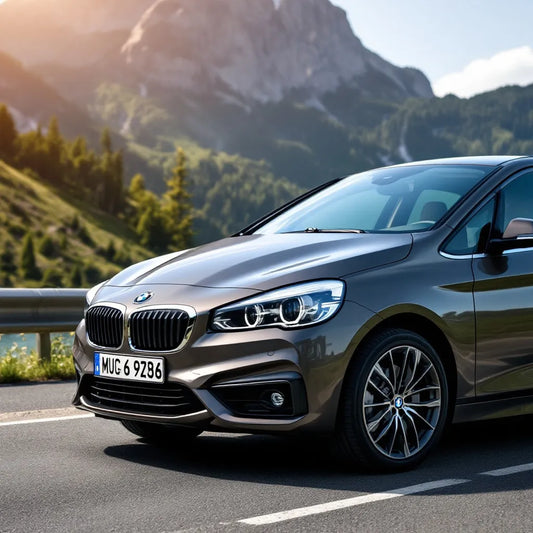 BMW Série 2 Active Tourer 218d Diesel sur une route panoramique