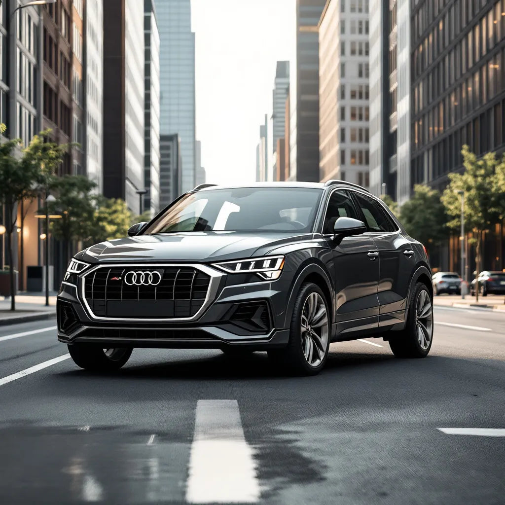 Audi Q3 8U in urban setting