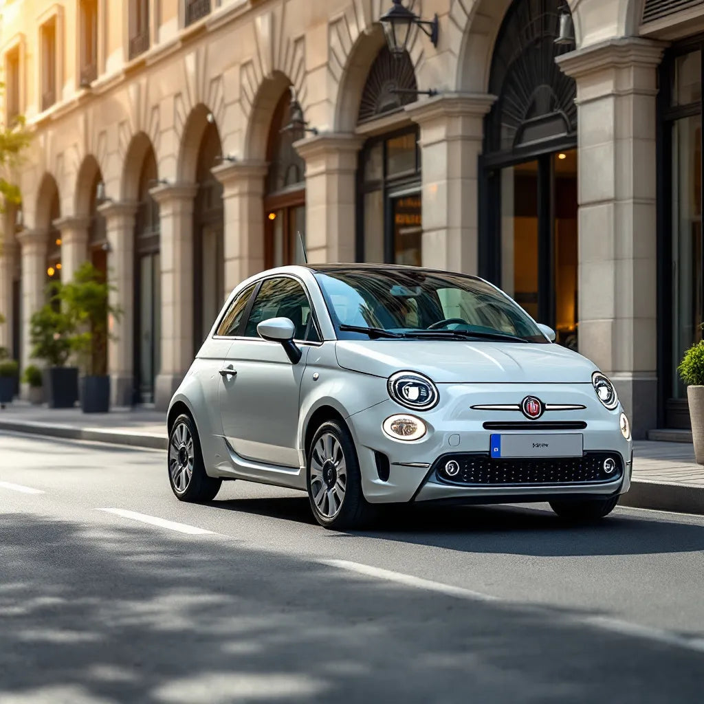 Fiat 500e compacte et élégante