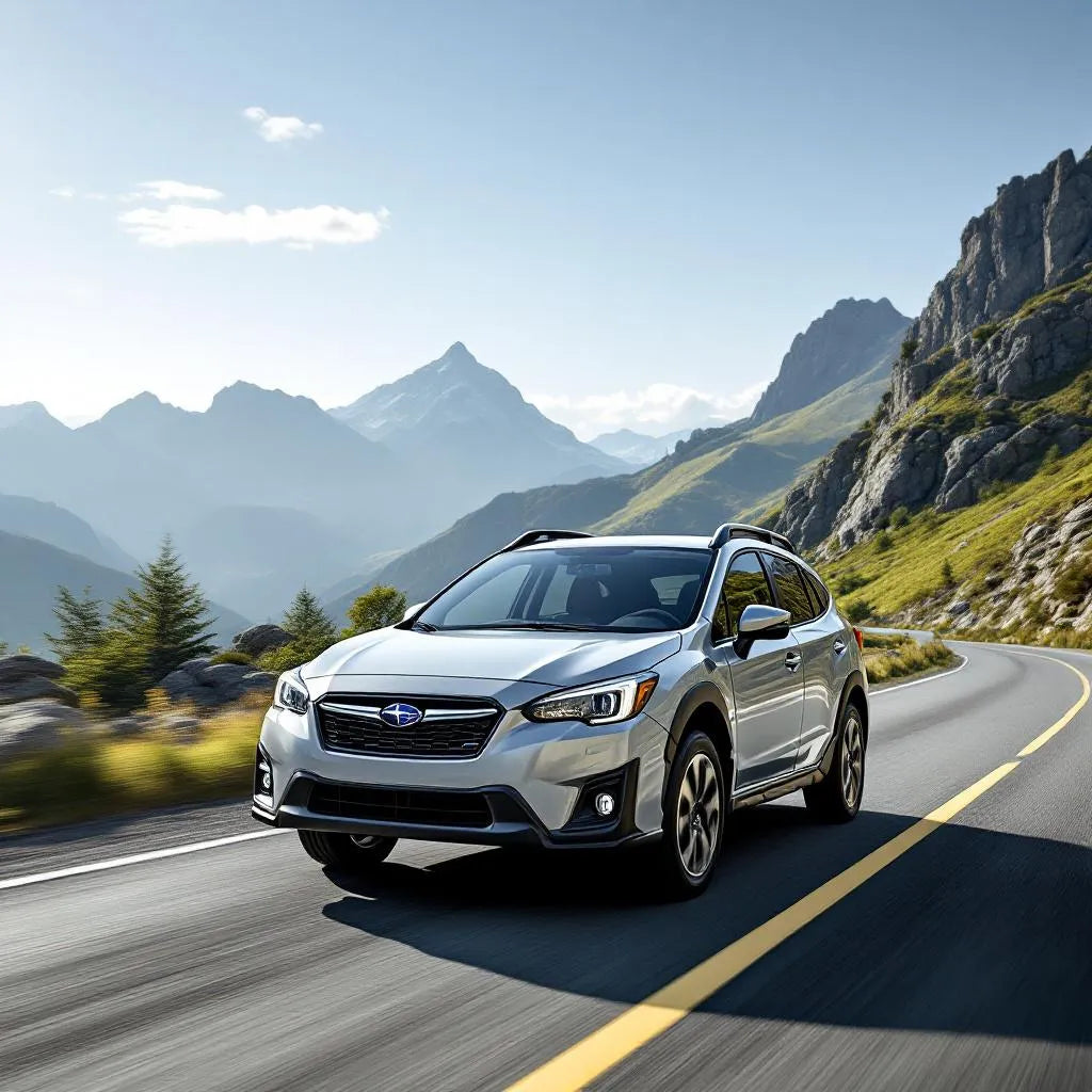 Subaru XV Essence 1.6i 114ch sur route de montagne