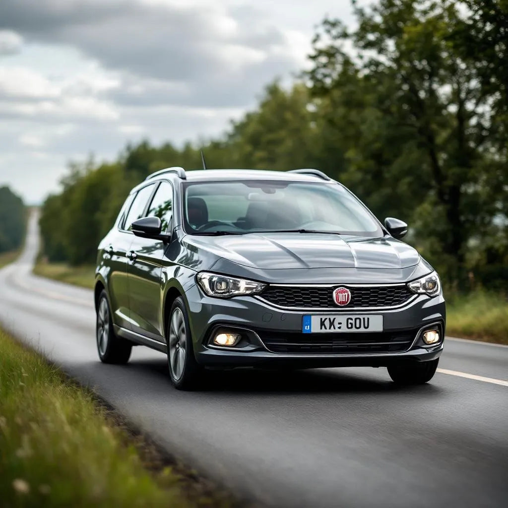 Fiat Stilo Diesel 1.9 JTD 115ch grise vue trois-quarts avant