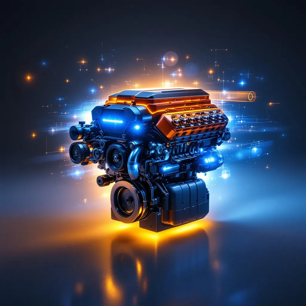 bobine d'allumage intégrée dans un moteur de voiture moderne