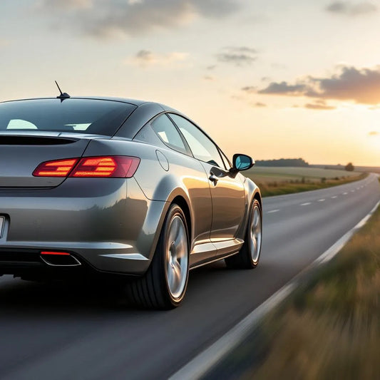 Peugeot 407 Coupé Diesel 2.7 V6 HDi 204ch grise de profil