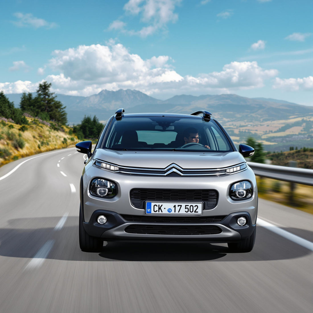 Citroën C3 II on a scenic road