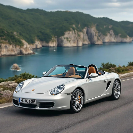 Porsche Boxster 987 sur route côtière