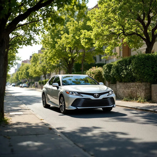 Toyota Camry XV50 Hybride garée vue extérieure