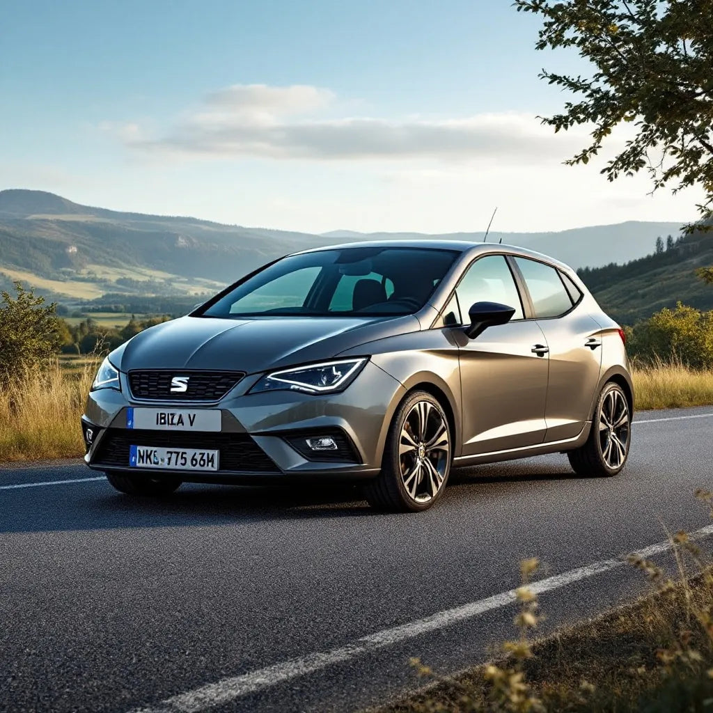 Seat Ibiza V Diesel 1.6 TDI vue latérale sur route