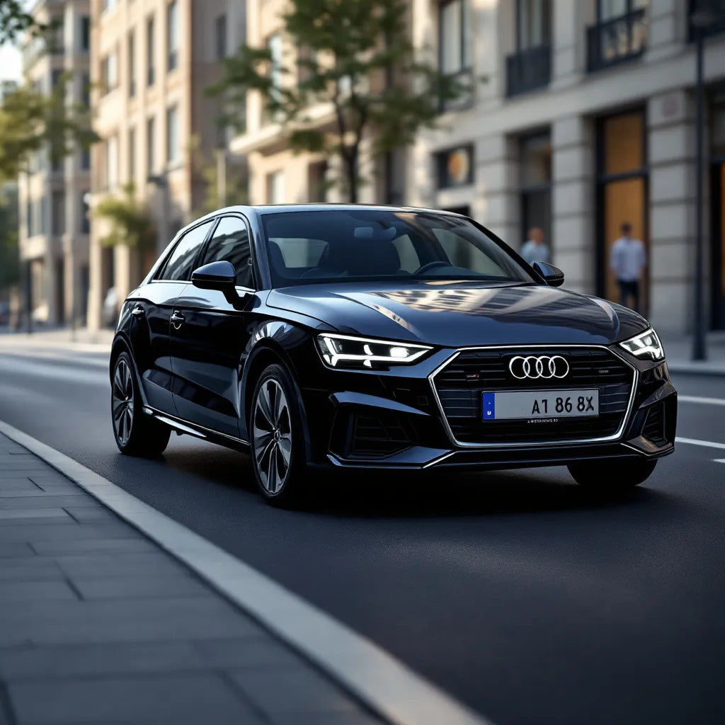 Audi A1 (8X) Diesel 1.6 TDI 105ch vue trois quarts avant