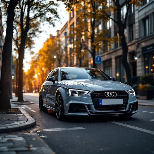Audi A3 8P Diesel 2.0 TDI garée en ville