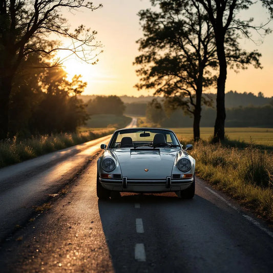 Porsche 911 Spirit 70 sur route campagne