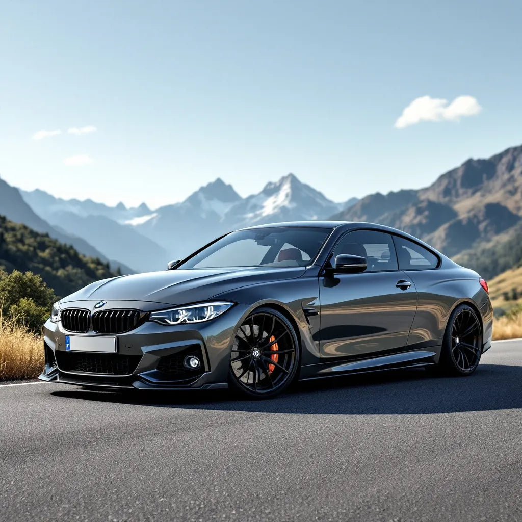 BMW Série 4 Coupé F32 Diesel 420d on a scenic road