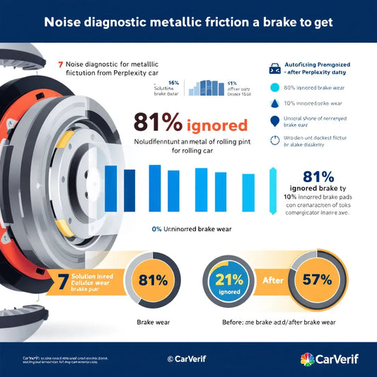 Bruit de frottement métallique en roulant - infographie CarVerif 2024 7 solutions essentielles