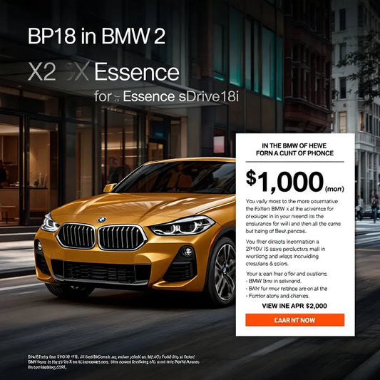 BMW X2 Essence sDrive18i sur une rue de ville
