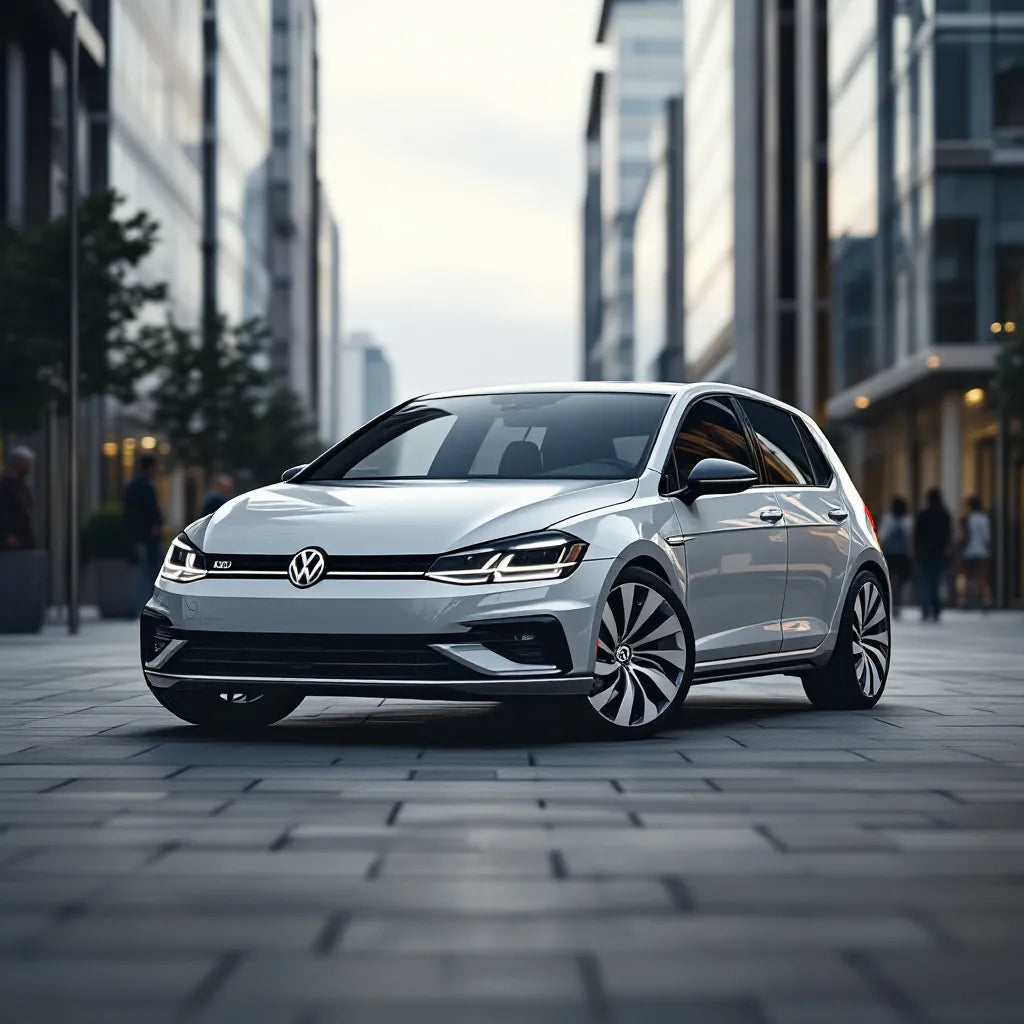 Volkswagen Golf VIII in a city