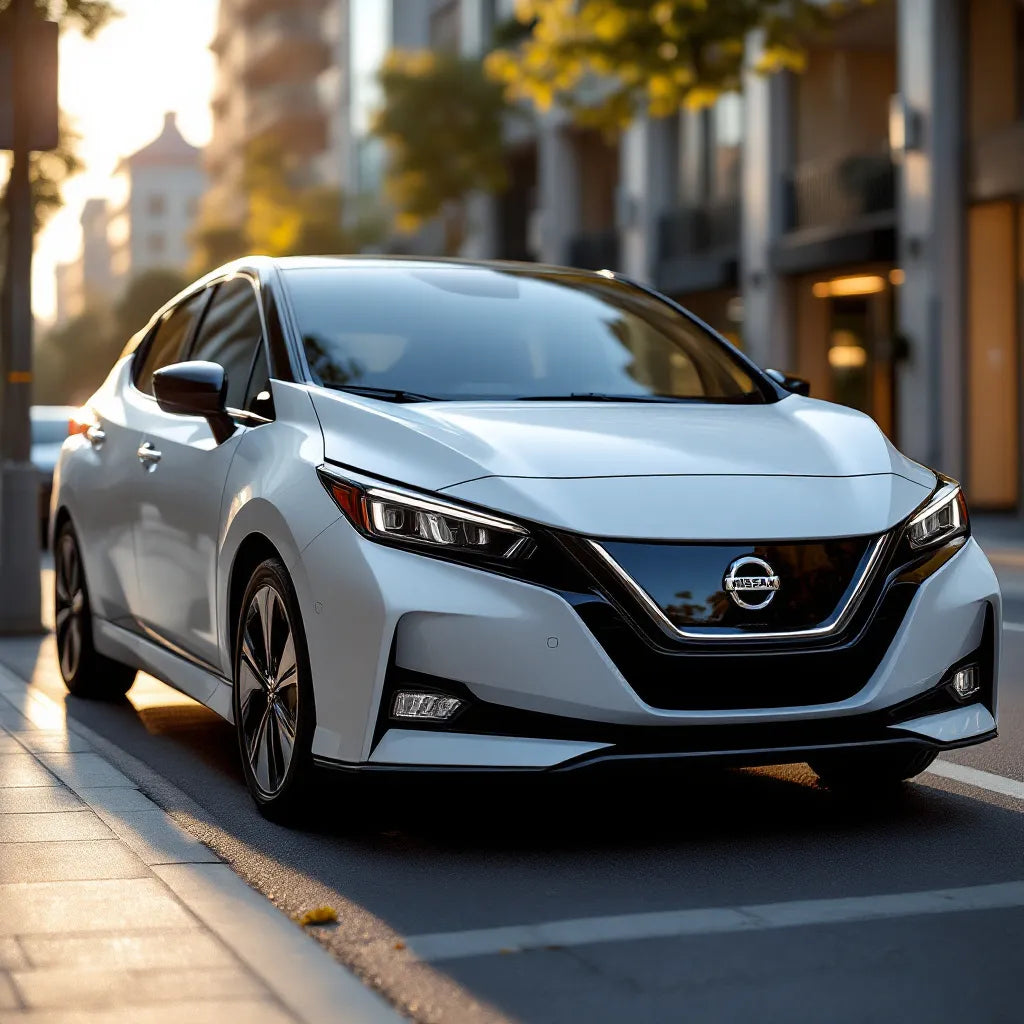 Nissan Leaf ZE1 électrique 40 kWh garée en ville