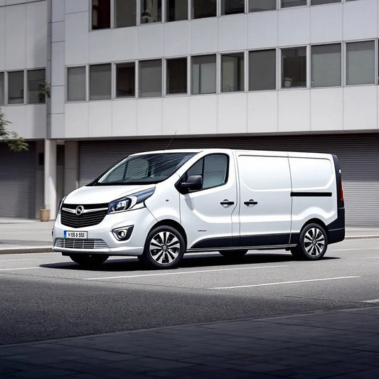 Opel Vivaro van in urban setting