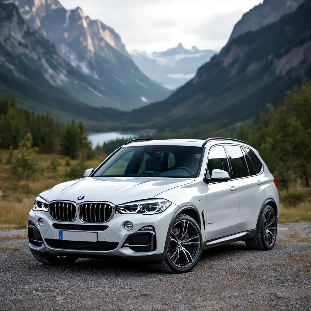 BMW X5 Hybride en paysage naturel