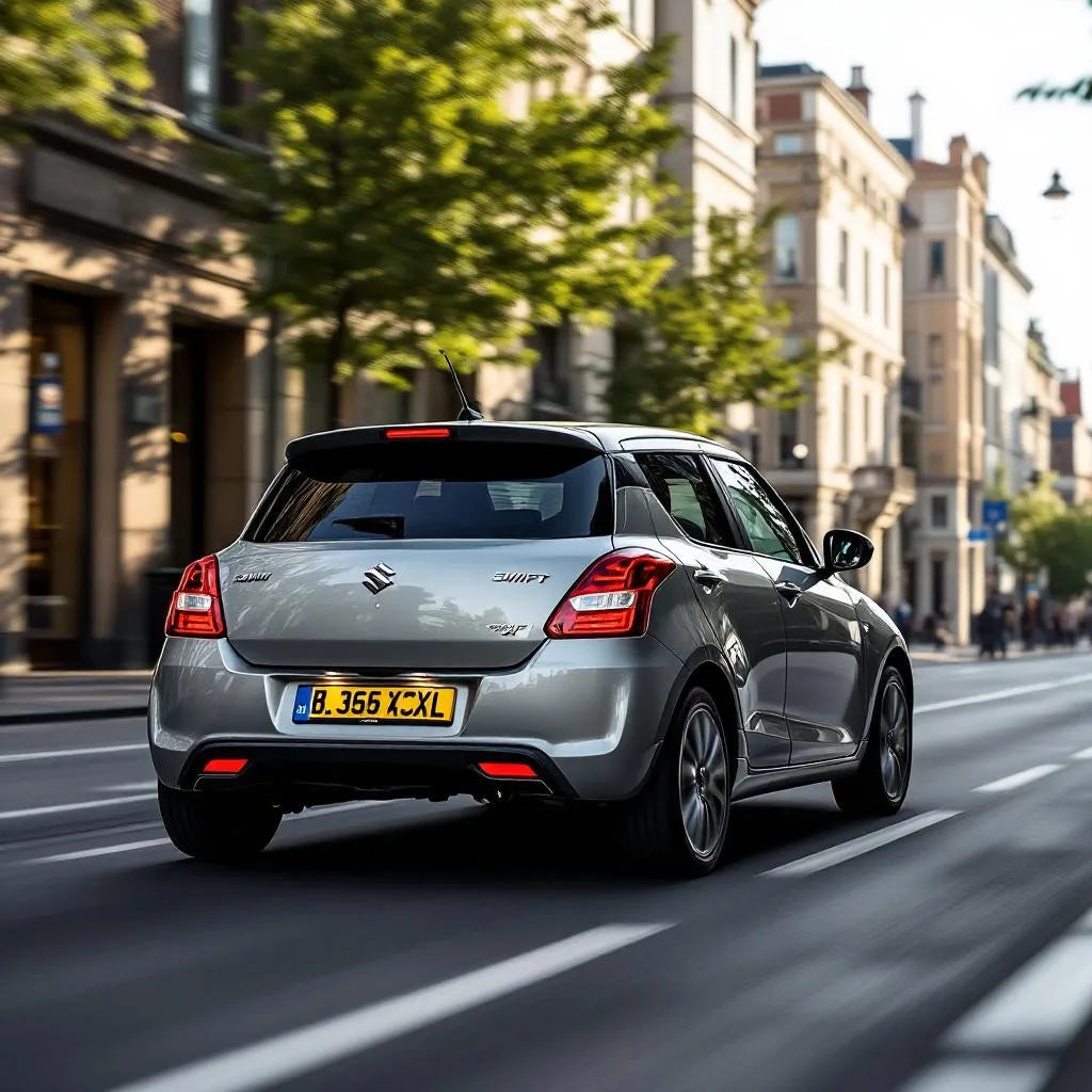 Suzuki Swift III Diesel 1.3 DDiS 75ch garée en milieu urbain
