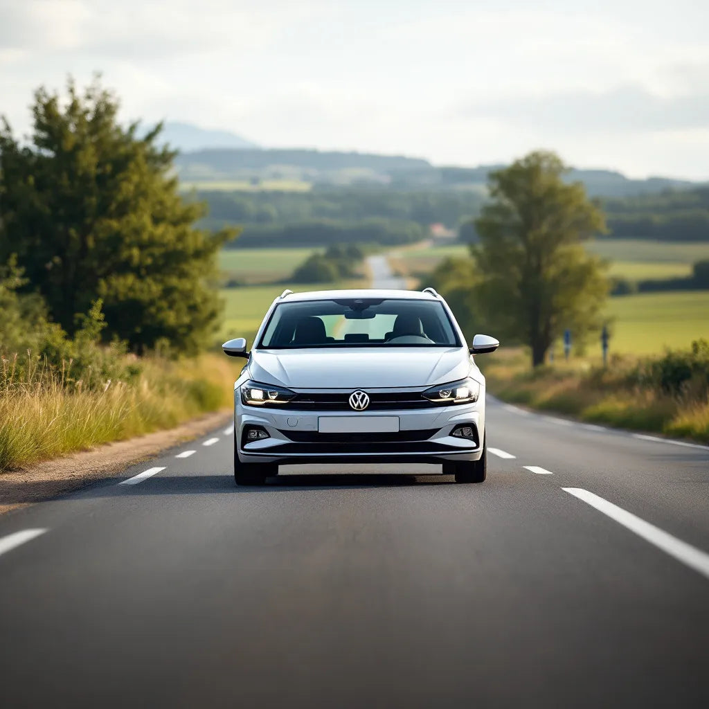 Volkswagen Polo V Diesel 1.2 TDI 75ch garée sur route