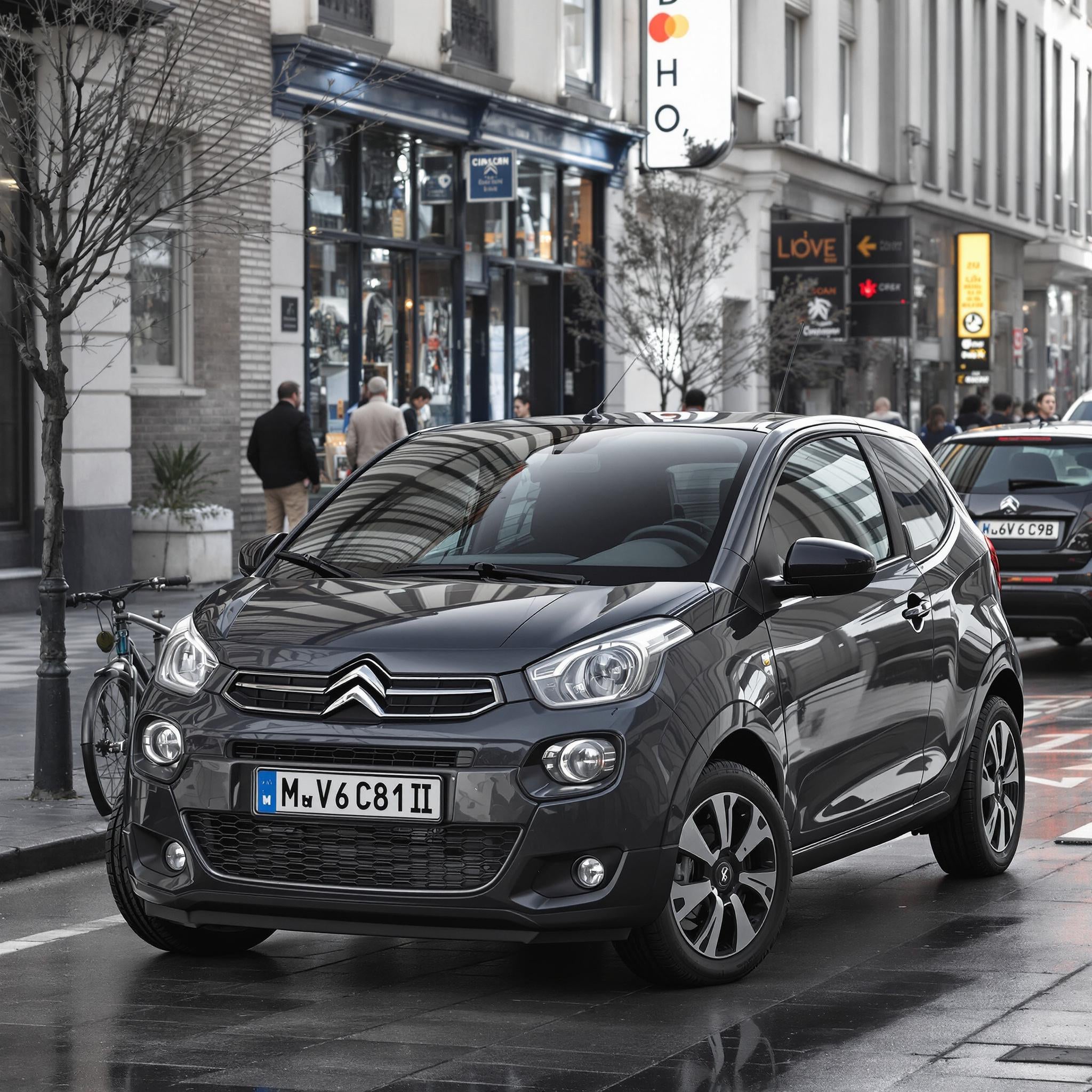 Image de la Citroën C1 II dans un environnement urbain